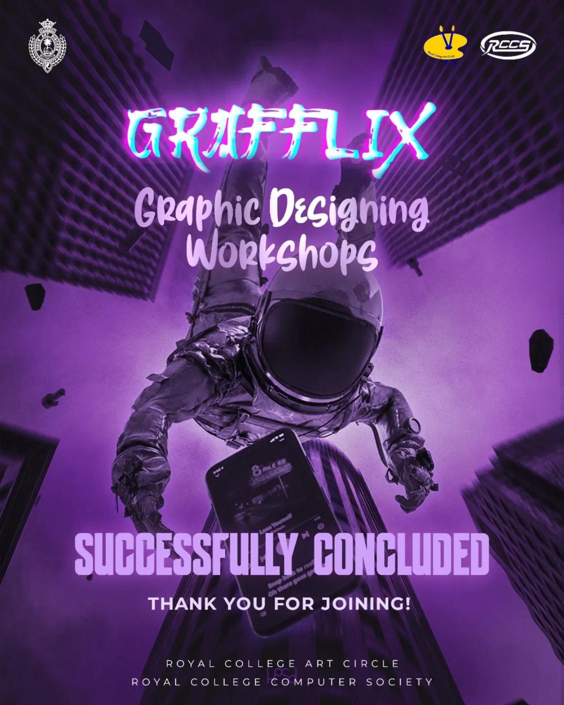 Grafflix's graphic design workshops have concluded, offering a comprehensive introduction to the fie