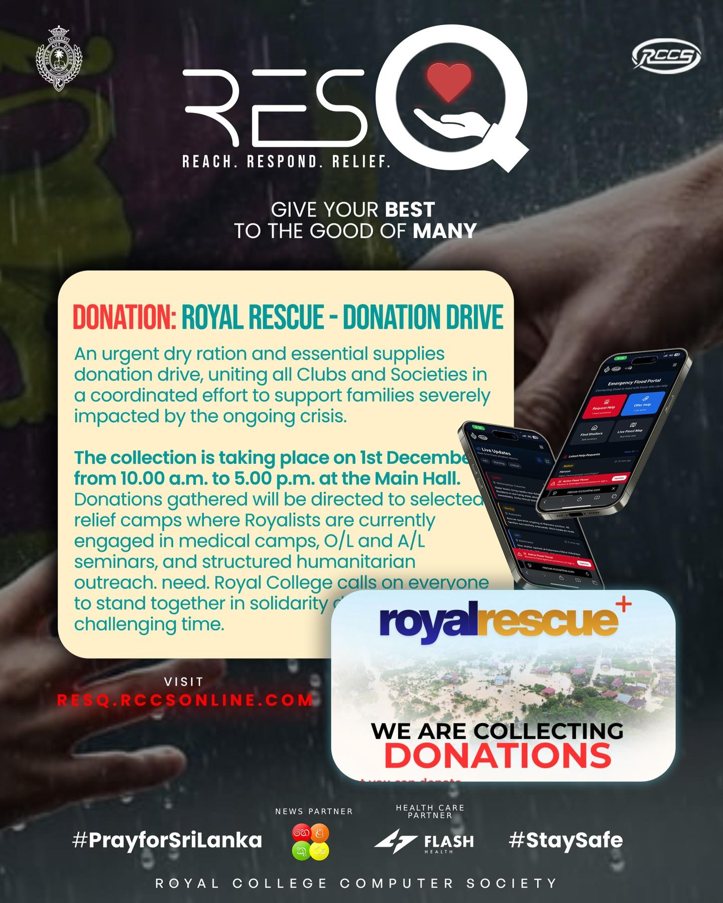 The Royal College community is rallying together to support families severely impacted by the ongoin