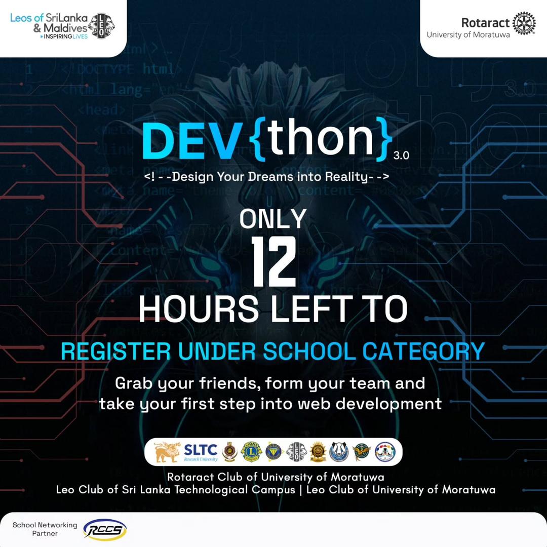 Dev{thon} 3.0 is an extraordinary opportunity for students to learn, innovate, and showcase their we