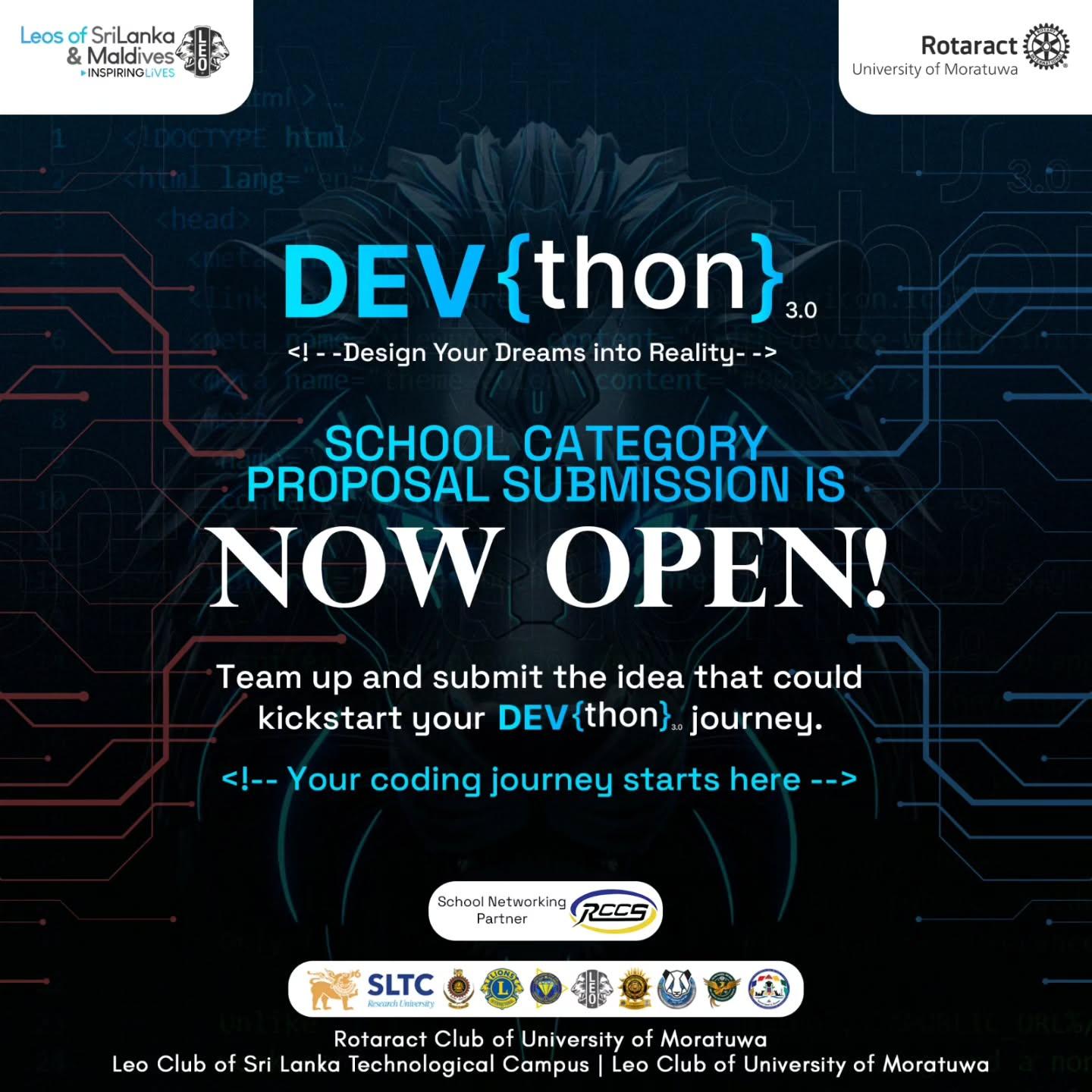 DEV{thon} 3.0 is an exciting opportunity for aspiring developers to showcase their skills and ideas.